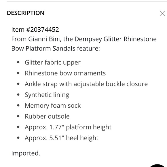 Gianni Bini  Silver Glitter Rhinestone’s Platform Heels main image 1